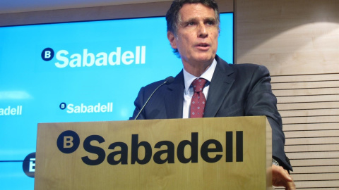 El consejero delegado del Banco Sabadell, Jaime Guardiola. E.P.