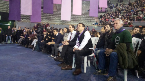 Esperando la proclamación de Pablo Iglesias como secretario general de Podemos