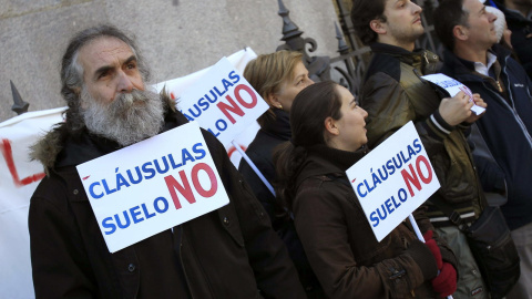 Manifestación contra las cláusulas suelo. EFE