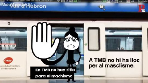 El Ayuntamiento de Barcelona impulsa una campaña contra el machismo en el transporte público