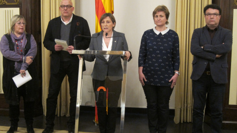 Carme Forcadell i membres de la Mesa del Parlament