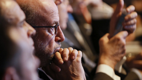 Emilio Saracho durante la junta extraordinaria de accionistas del Banco Popular, celebrada en Madrid. EFE/Mariscal