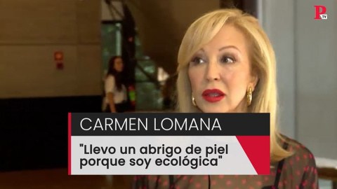 Carmen Lomana: "Llevo un abrigo de piel porque soy ecológica"