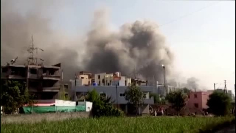 Devastador incendio en una fábrica de vacunas de la India