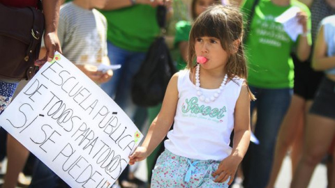 Manifestación contra la LOMCE en Almería