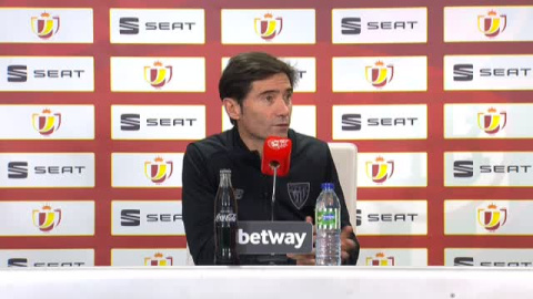 Marcelino: "Los penaltis han caído de nuestro lado porque Unai Simón ha estado sensacional"