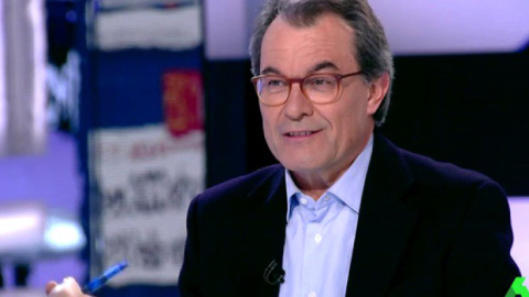 Artur Mas durante la entrevista en 'El Objetivo'