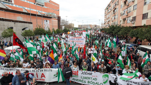 Marcha de la Dignidad en Sevilla con motivo del 28-F. E.P.