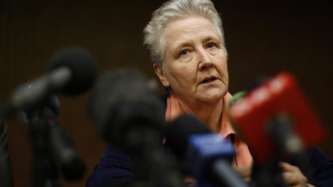 Marie Collins, en una una rueda de prensa en Roma. Tony Gentile/Reuters