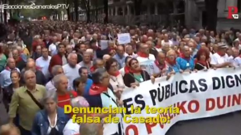 Los jubilados continúan reclamando unas pensiones dignas