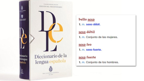 La Real Academia sigue definiendo a la mujeres como "bello sexo" y "sexo débil".