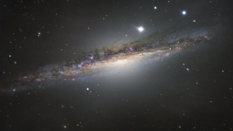 La galaxia espiral NGC 1055. EFE