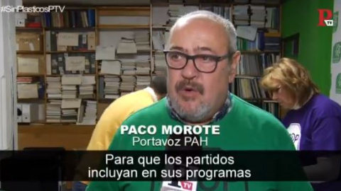 La PAH presiona para que el debate de la vivienda sea prioridad en la campaña electoral