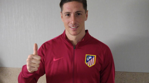 Imagen de Torres difundida por el Atlético de Madrid en Twitter.