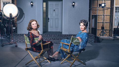 Susan Sarandon y Joan Crawford interpretan a Bette Davis y Jessica Lange en Feud.