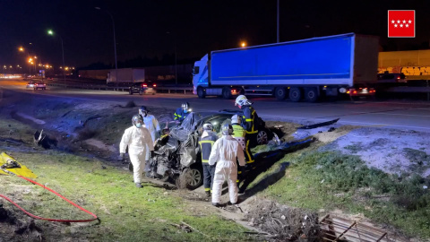 Un fallecido y un herido tras accidente en la M-50