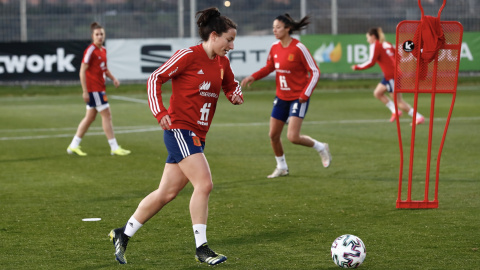 Entrenamiento de la Selección española femenina en Las Rozas