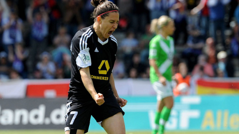 Vero Boquete celebra un gol con el FFC Frankfurt. /CORDON PRESS