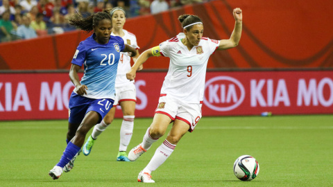 Vero Boquete en un partido con la selección española. /EIDAN RUBIO (RFEF)