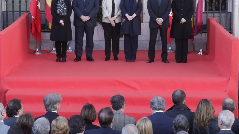 Carmena y Cifuentes, en el homenaje a las víctimas del 11-M. / EFE