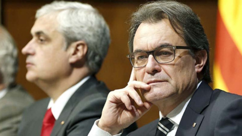 Artur Mas junto al exconseller y diputado catalán Germà Gordó. EFE