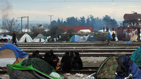 Campo de refugiados de Idomeni el año pasado. Beatriz Ríos