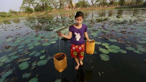 Agua, un derecho del que aún se ven privados 663 millones de personas. / REUTERS