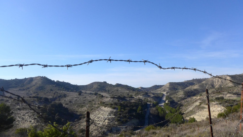 Trinxeres reconstruïdes del Monte Irazo, a la serra d’Alcubierre. JORDI DE MIGUEL