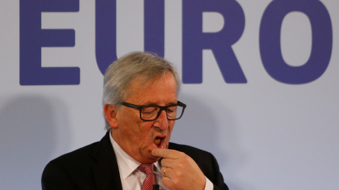 En presidente de la Comisión Europea, el luxemburgués Jean-Claude Juncker, durante un seminario en Malta sohre el futuro de Europa. REUTERS/Darrin Zammit Lupi