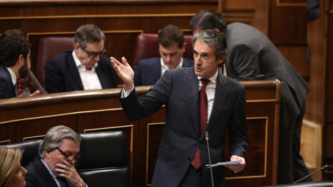 Iñigo De la Serna, ministro de Fomento, en el Pleno del Congreso. E.P.