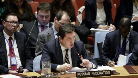 El representante ruso en la ONU, Vladimir Safronkov / EFE