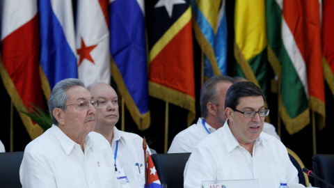 El presidente de Cuba, Raul Castro durante la apertura de la Asociación de los Estados del Caribe en La Havana. REUTERS/Stringer.