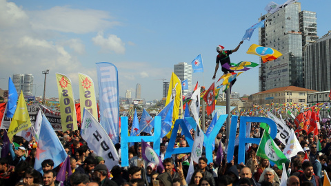 Manifestación a favor del 'No' en Estambul. - REUTERS