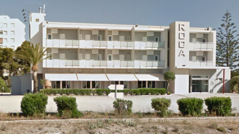 Vista del Hotel Roca en Google maps