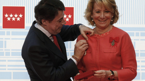 Los expresidentes de la Comunidad de Madrid Ignacio González y Esperanza Aguirre, en una imagen de archivo. EFE