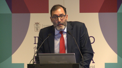 Eloy Velasco, durante su participación en el II Congreso de la Abogacía Madrileña. EUROPA PRESS