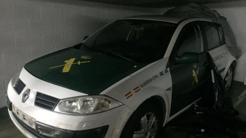 La Policía de Algerciras descubrió en marzo una réplica de un coche de la Guardia Civil preparada por narcos.