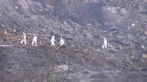  Los residuos de amianto y la inestabilidad del terreno complican los trabajos en el vertedero de Zaldibar (Vizcaya)