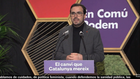 Garzón reprocha al independentismo suscribir la "política de recortes" del PP