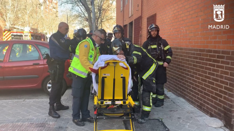 Muere una anciana por un incendio en Madrid