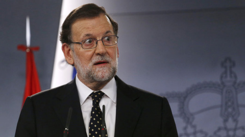 Rajoy, durante su comparecencia. REUTERS/Juan Medina