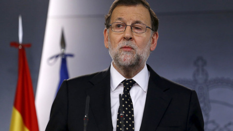 Rajoy, durante su comparecencia. REUTERS/Juan Medina