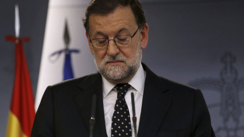 Rajoy, durante su comparecencia. REUTERS/Juan Medina