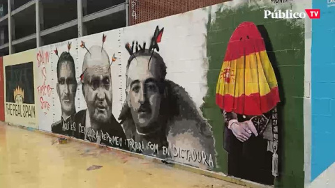 Murales en contra del encarcelamiento de Pablo Hasél