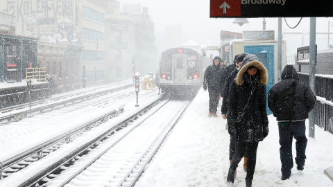 Estación de tren en Brooklyn. REUTERS/Lucas Jackson