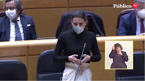 Irene Montero acusa al PP de ejercer "violencia política contra las mujeres"