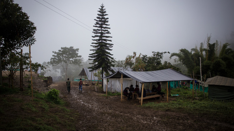 Vista del campamento para guerrilleros desmovilizados de las FARC en La Elvira, Tolima.- JAIRO VARGAS