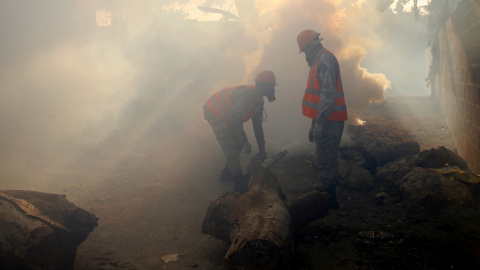 Miembros de la Fuerza Aérea de República Dominicana (FARD) participa en los operativos que el Gobierno dominicano está llevando a cabo por todo el país para prevenir el zika y eliminar focos de proliferación del mosquito Aedes aegypti, tran