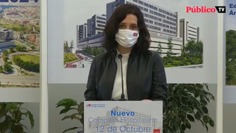 Ayuso realiza un anuncio económico para los sanitarios en mayo