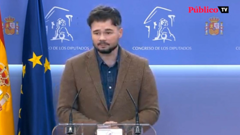 Rufián le recuerda al Gobierno que son "imprescindibles" tras la revocación del tercer grado de Junqueras y los exconsellers